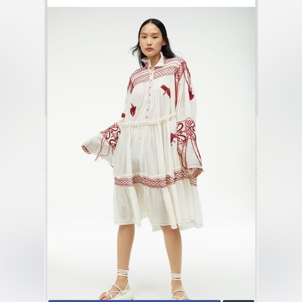 Zara Atelier Embroidered Voluminous Limited Edition Dress New - Picture 9 of 9